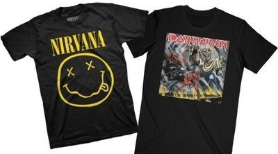 Las camisetas más icónicas del pop, rock y heavy
