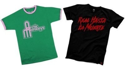 Camisetas icónicas de reggaeton, rap e indie