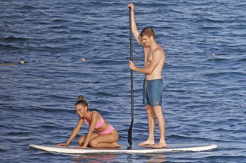 Otra expareja de Aitana, Miguel Bernardeau, sí sabía cómo llevar un bañador.