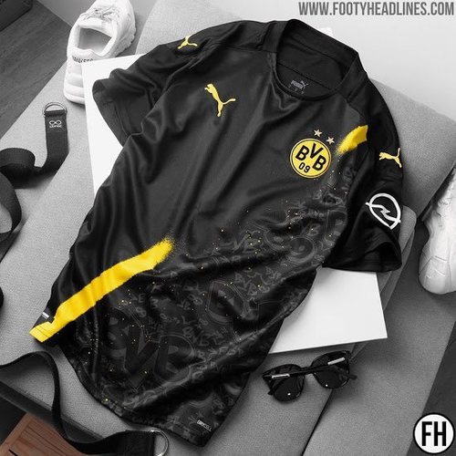 Segunda equipación del Borussia Dortmund de la temporada 20/21.